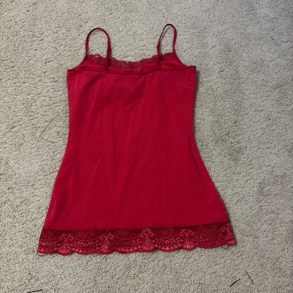 2000s Express Pink Lace Camisole - Picture 2 of 2